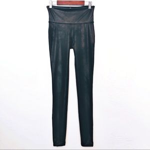 Spanx leather look black legging size small